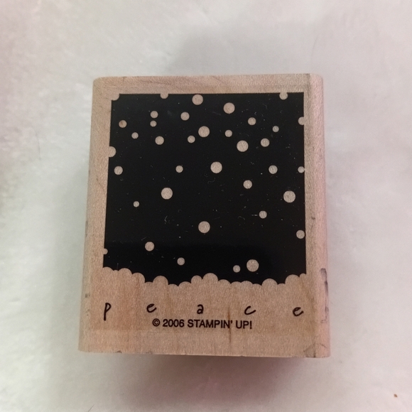 Stampin' Up! Black and White Peace Snowfall Stamp - Picture 3 of 3